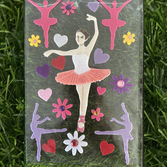 3D Felt Ballerina Stickers