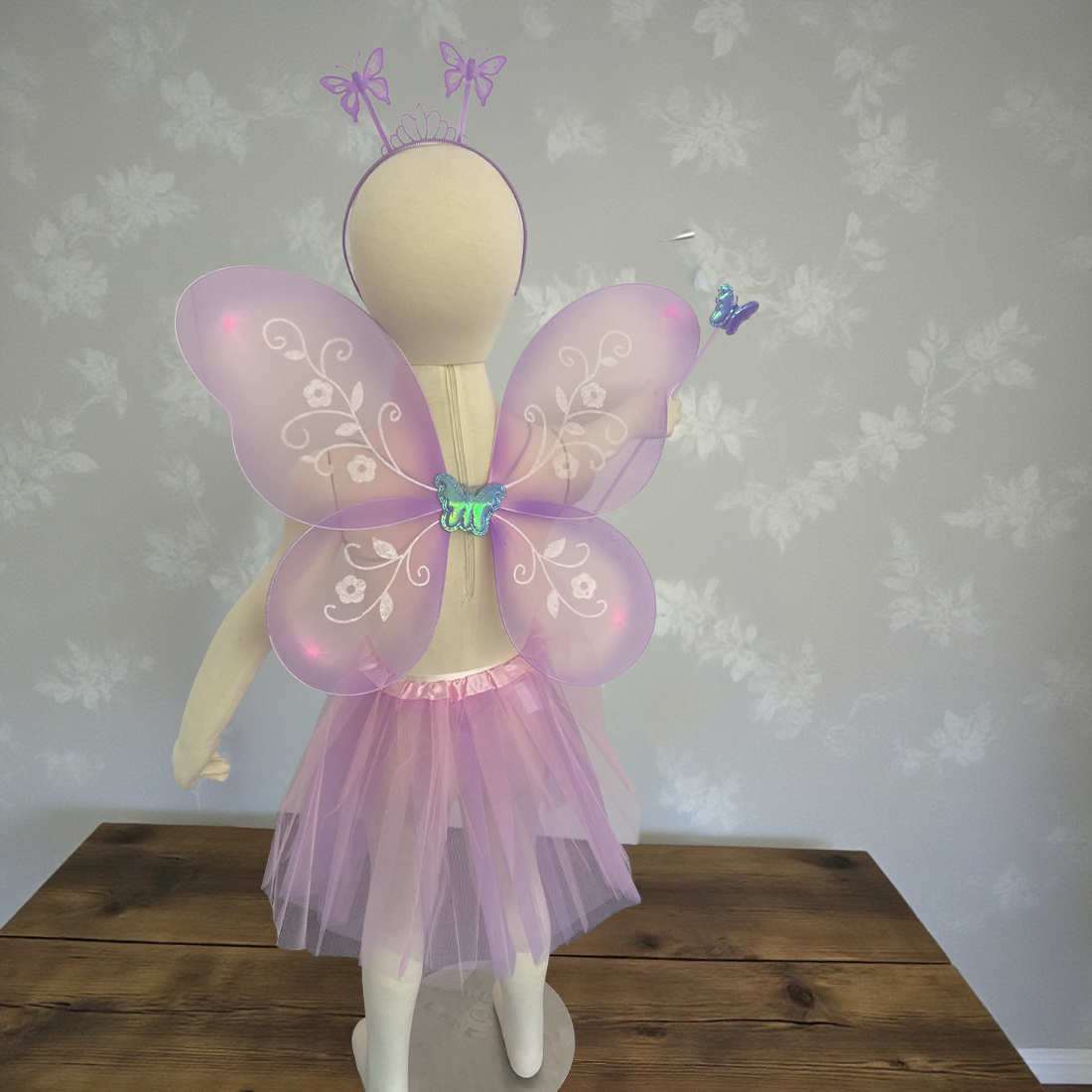 4 Piece Purple Fairy Dress Up Set
