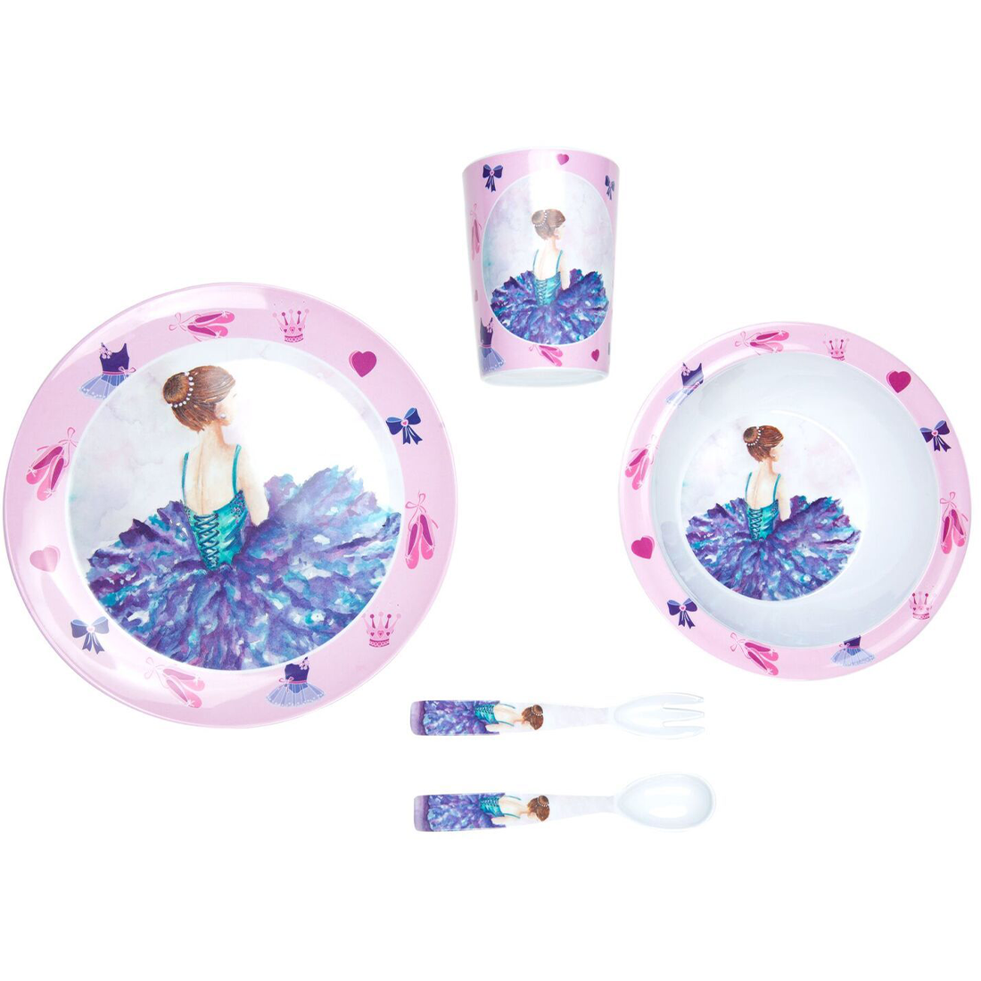 5 Piece Ballerina Child Dinner Set