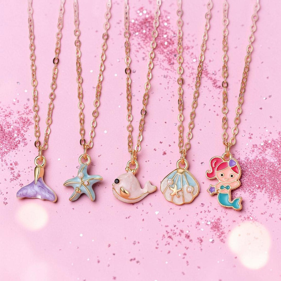 5 Piece Mermaid Necklace Set