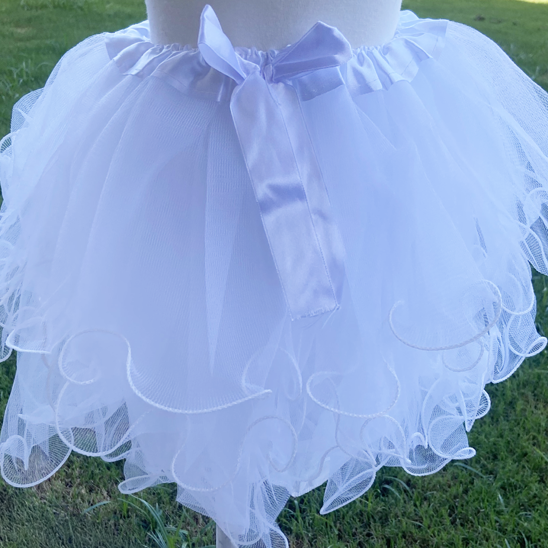 Adult Teenager White Layered Tutu