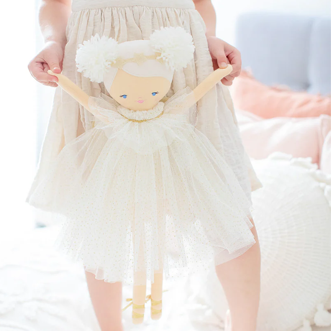 Ava Angel Doll 48cm Ivory Gold