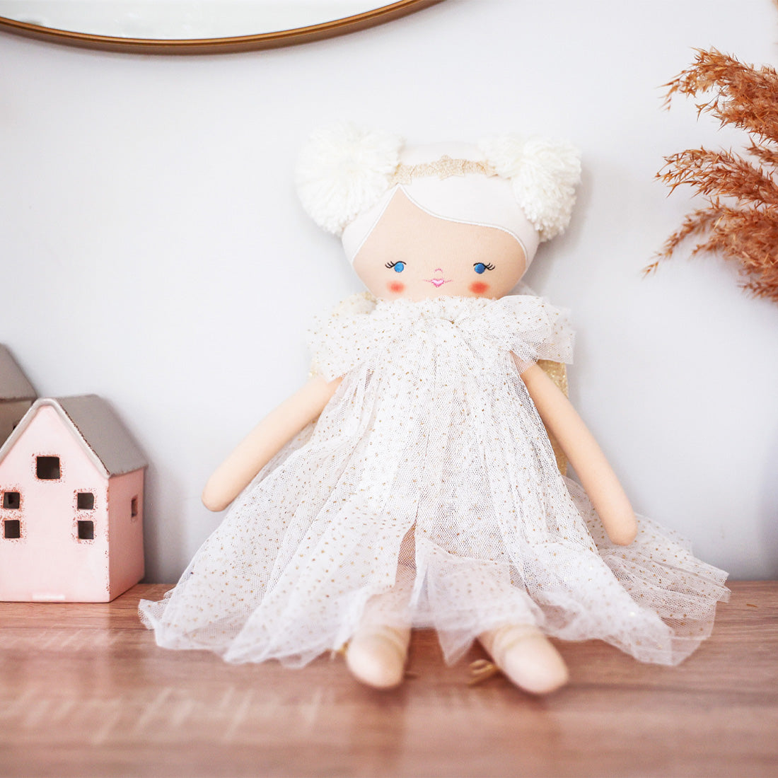 Ava Angel Doll 48cm Ivory Gold