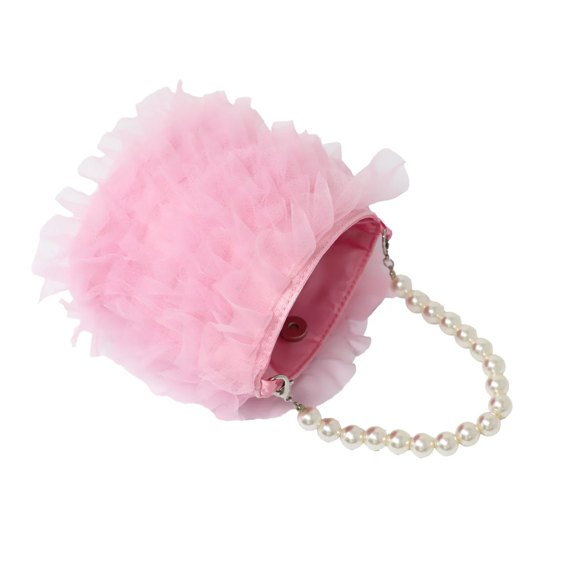Ballerina Pink Ruffle Handbag