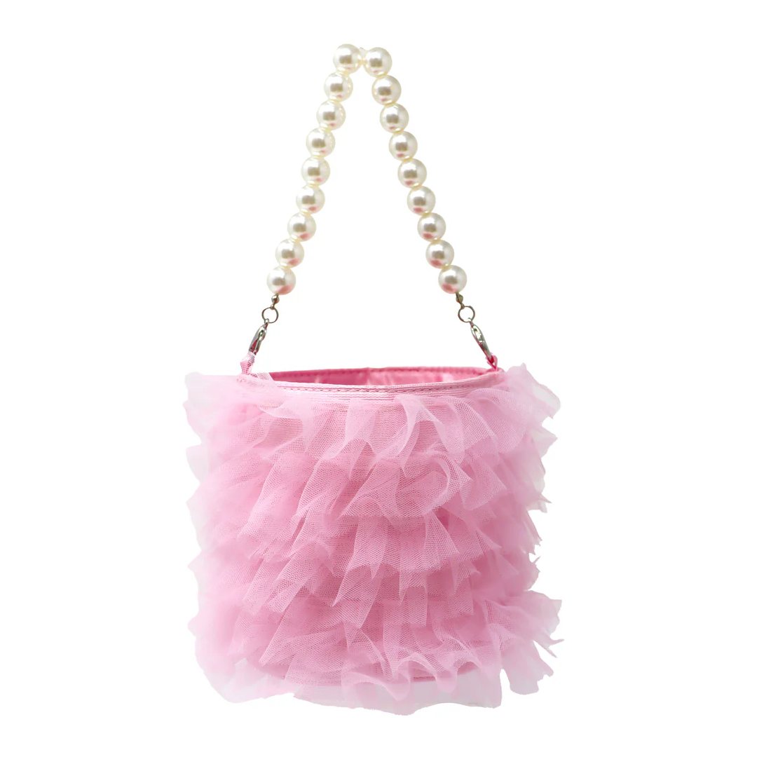Ballerina Pink Ruffle Handbag