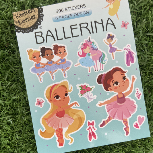 Ballerina Sticker Book 15 Sheets
