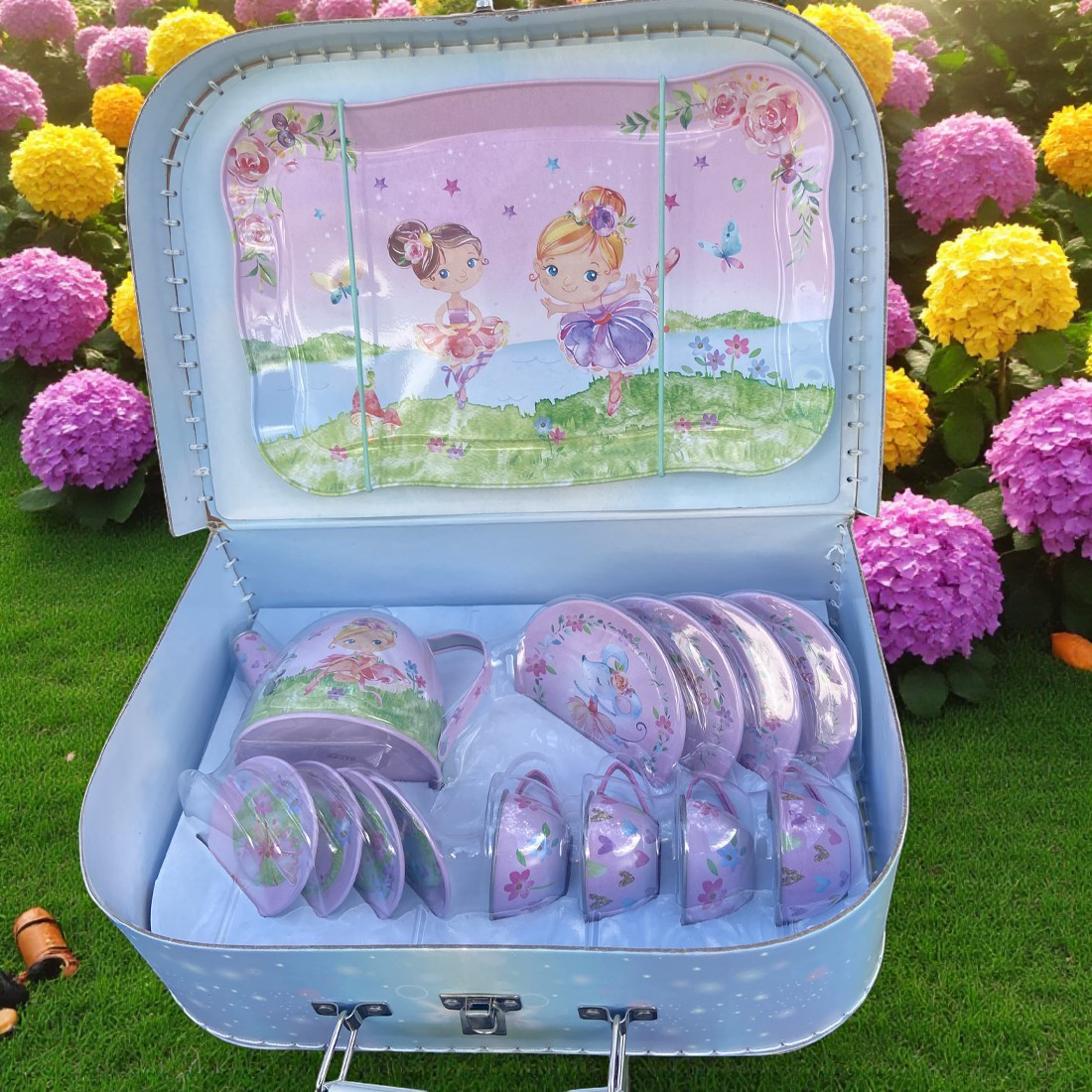 Ballerina Tin Tea Set in Case