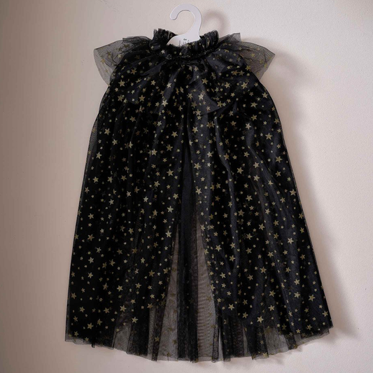 Black & Gold Star Witches Cape