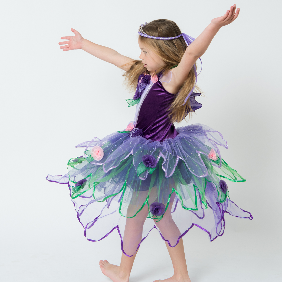 Bloom Fairy Dress in Purple
