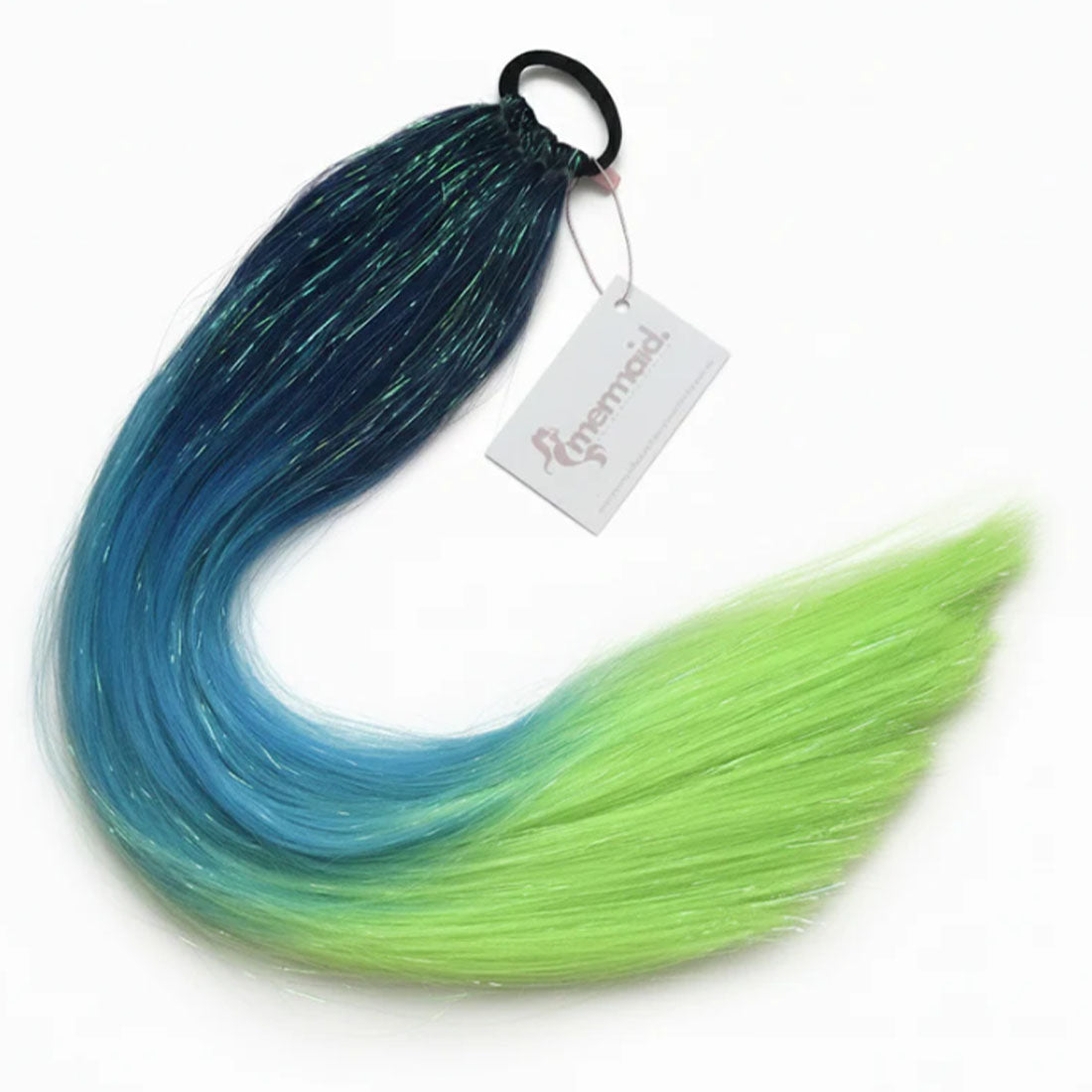 Blue and Green Mermaid Pigtail Hair Extension - Milla