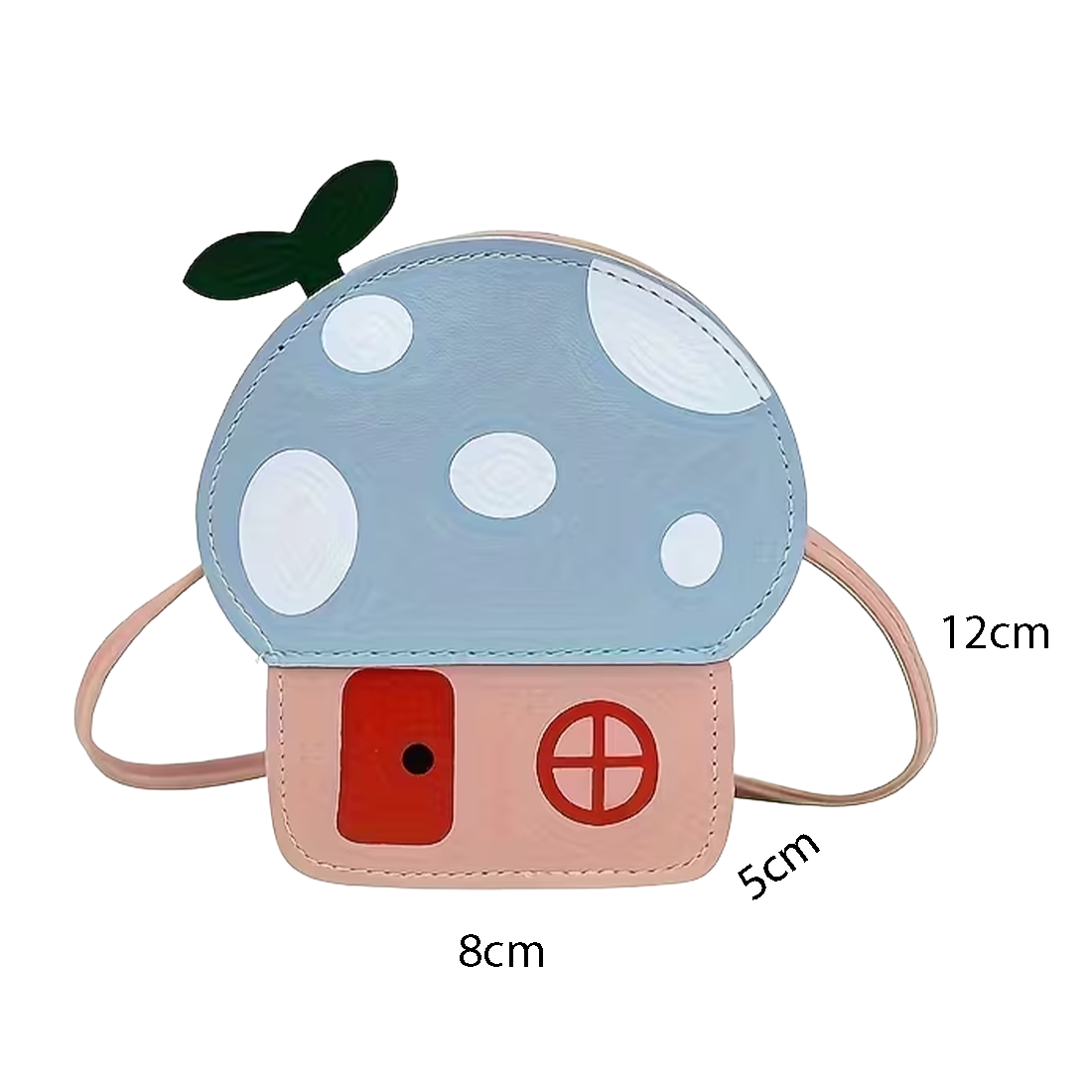 Blue and Pink Crossbody Toadstool Bag