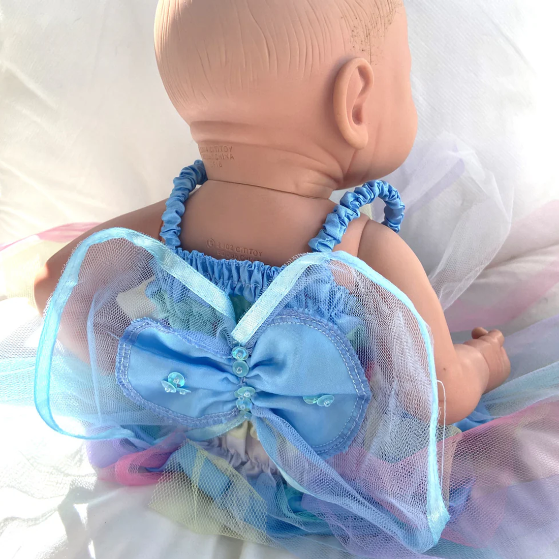 Blue Dolls Fairy Dress with Wings