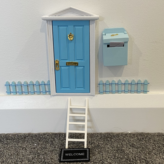 Blue Fairy Door Set
