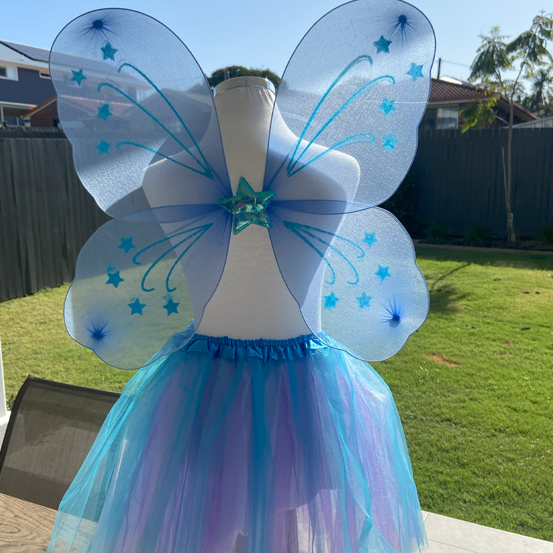 Blue & Purple Fairy Tutu and Wing Set