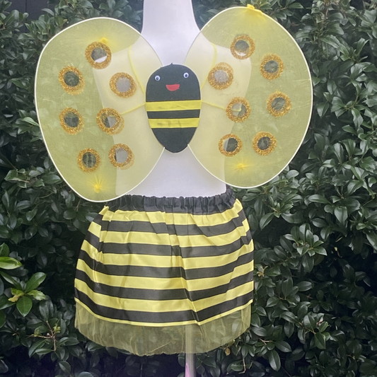 Bumble Bee Wing and Tutu Set