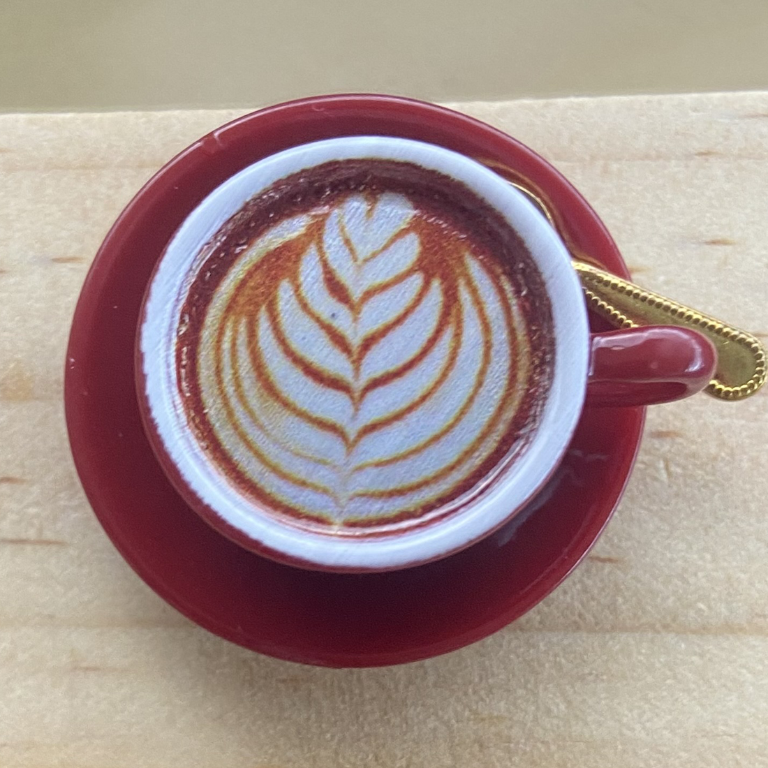 Burgundy 3 Piece Miniature Coffee Cup Set