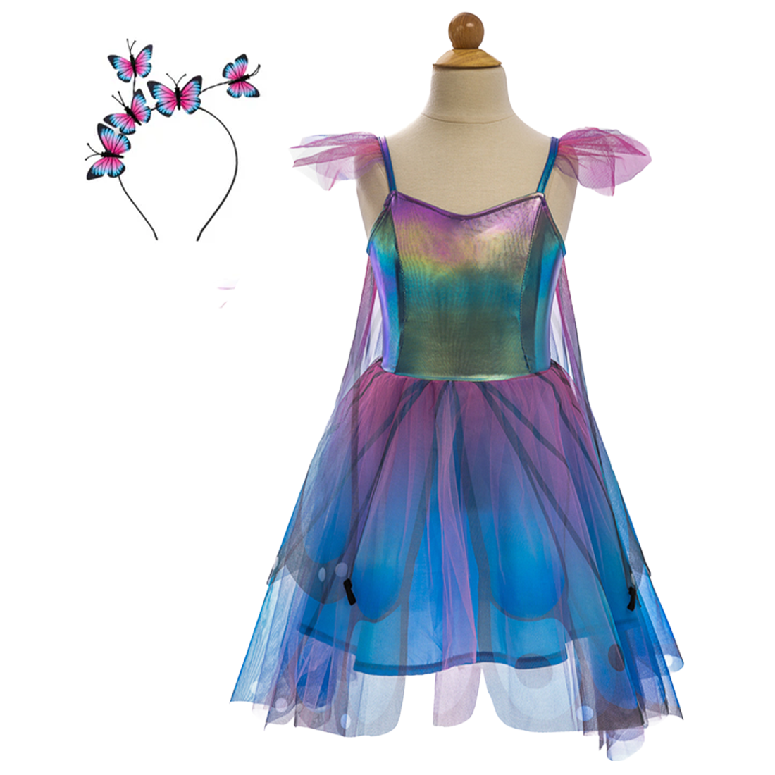 Butterfly Twirl Dress & Wings Size 5-6