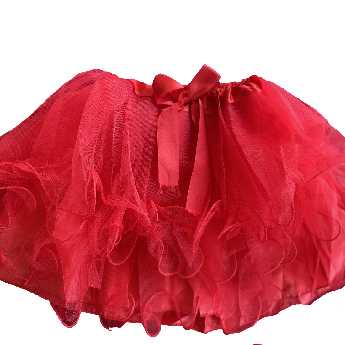 Child Red Layered Tutu