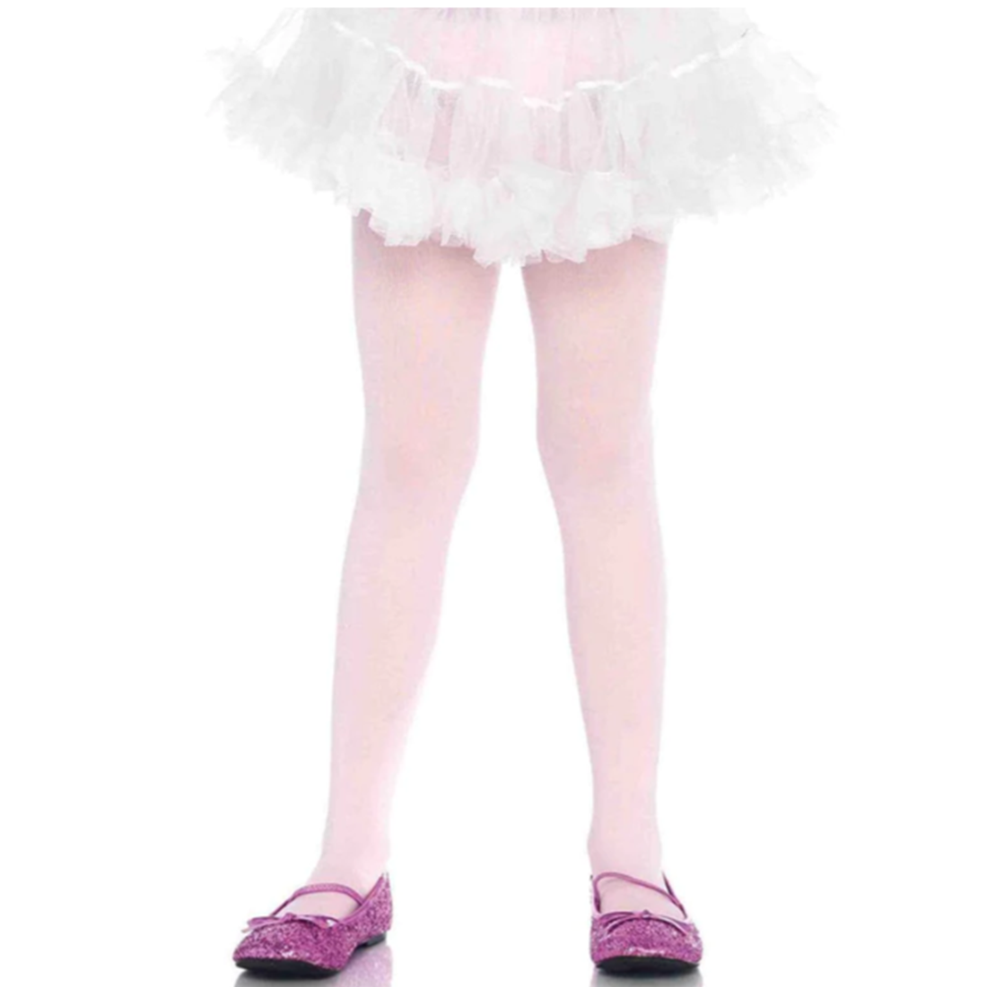 Children's Pink Opaque Tights
