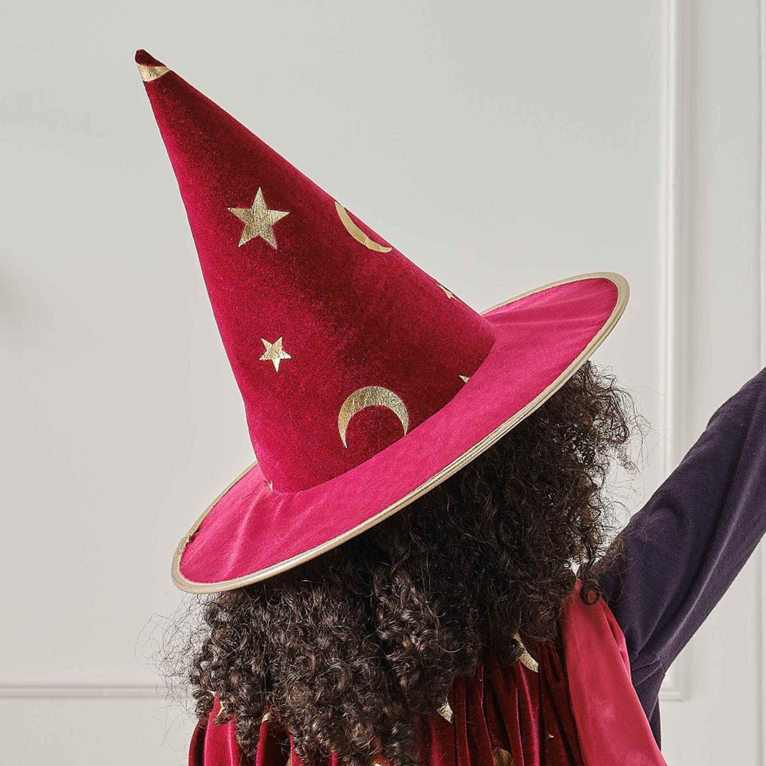 Childs Burgundy Velvet Magician Costume