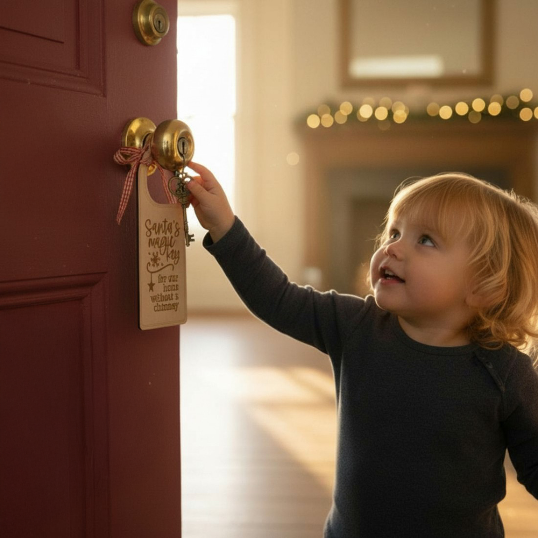 Christmas Santas Magic Key With Hanger