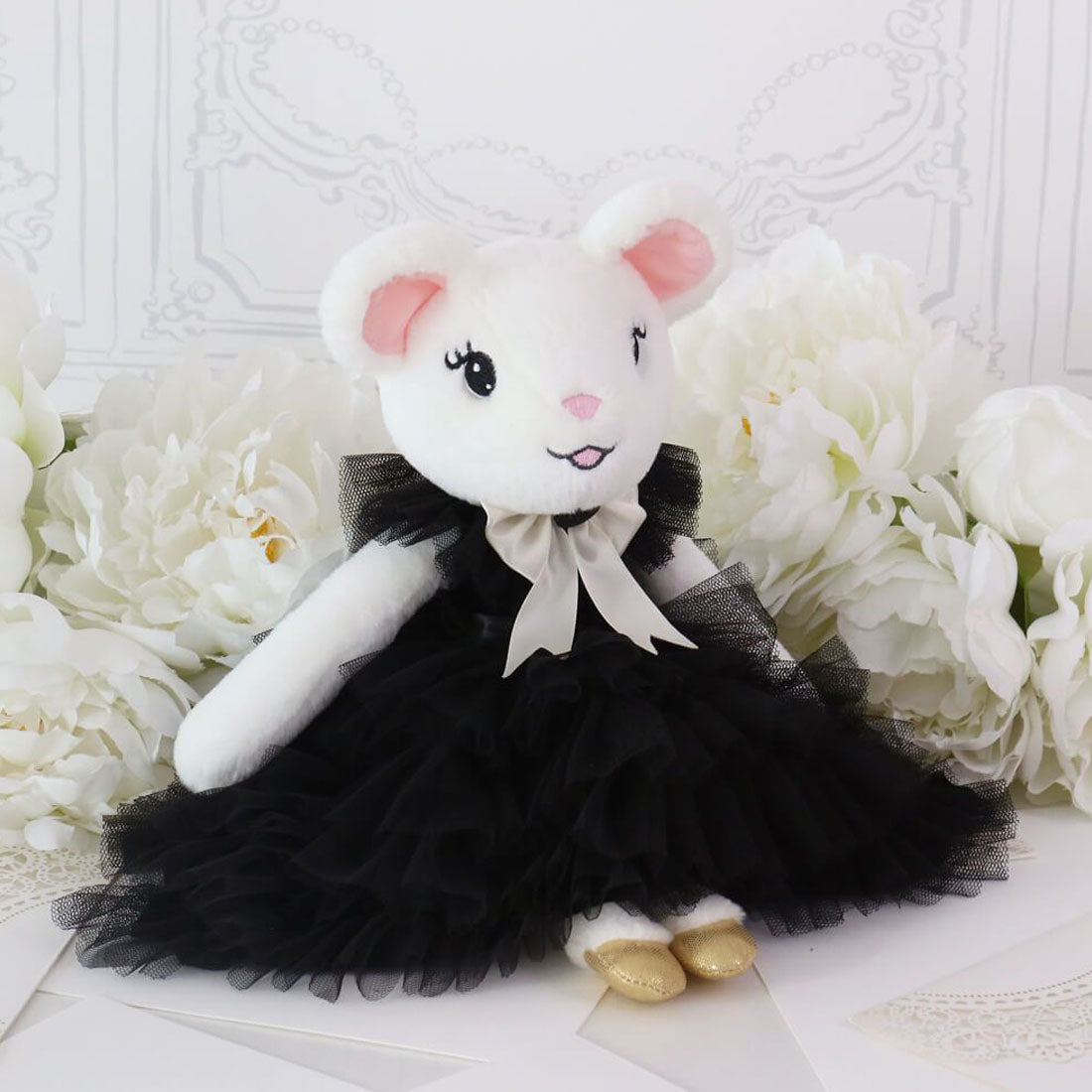 Claris in Paris Mouse Coco Chic Noir Plush Doll