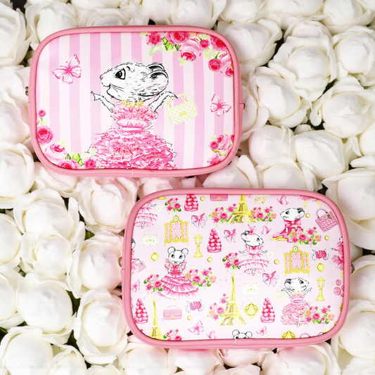 Claris the Chicest Mouse in Paris Cosmetic Pouches