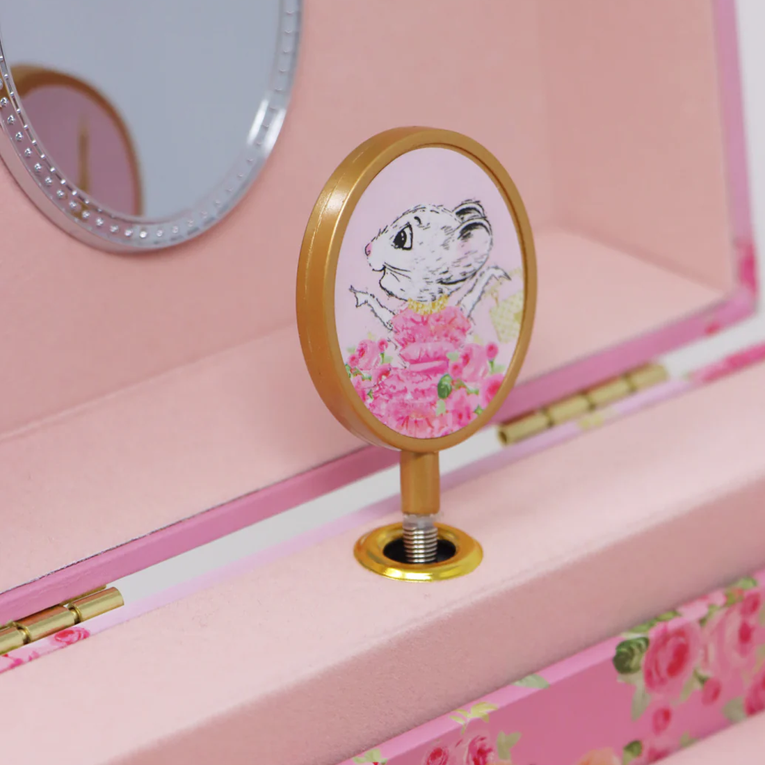 Claris The Chicest Mouse in Paris Pearl Musical Jewellery Box