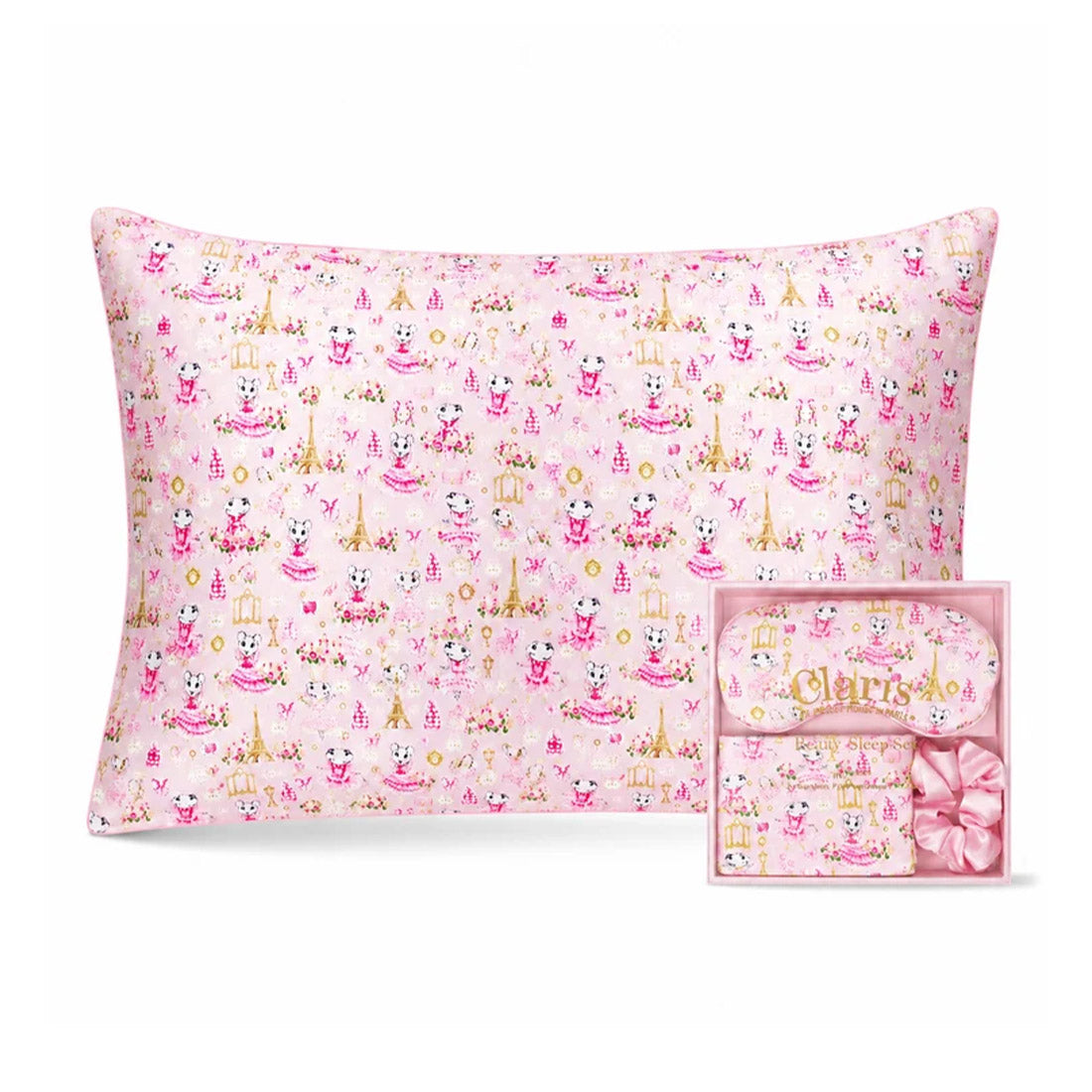 Claris the Chicest Mouse in Paris Sleeping Mask & Pillow Set