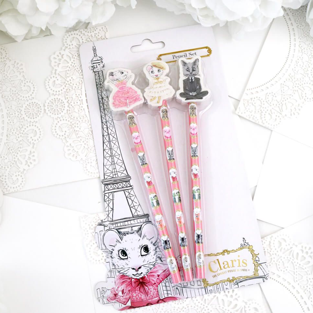 Claris The Chicest Mouse Stationery Set