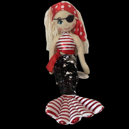 Cotton Candy Christine The Pirate Flip Sequined Mermaid Doll