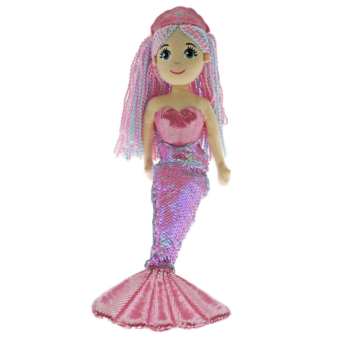 Cotton Candy Harper The Pink and Blue Flip  70cm Mermaid Sequined Doll