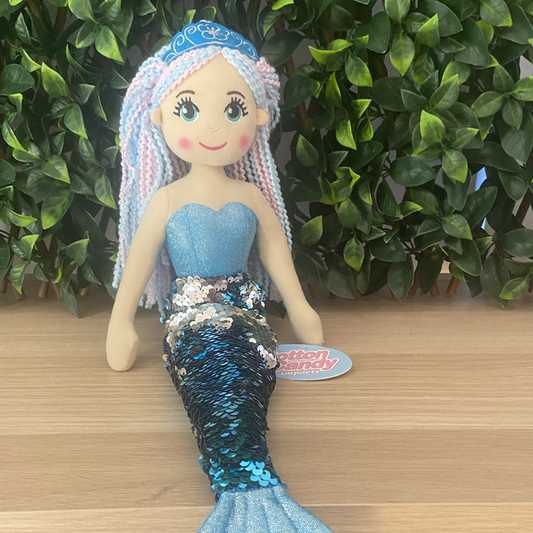 Cotton Candy Taylor The Blue Flip Sequined Mermaid Doll