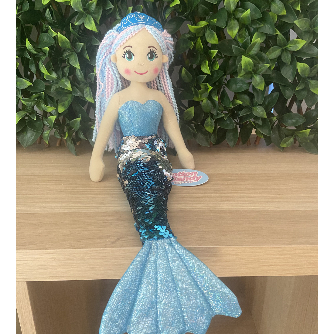 Cotton Candy Taylor The Blue Flip Sequined Mermaid Doll