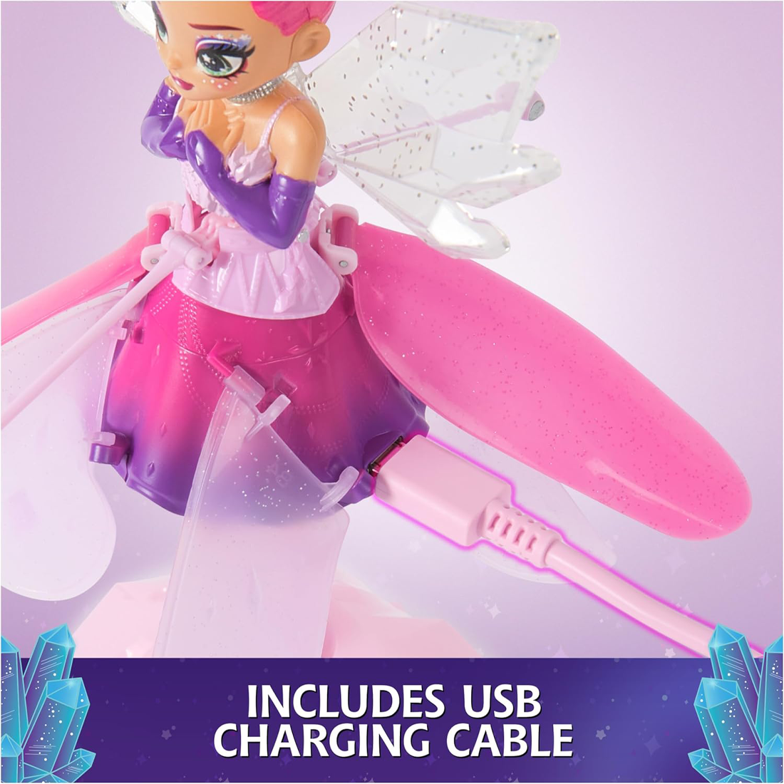 Crystal Flyers Magical Flying Doll