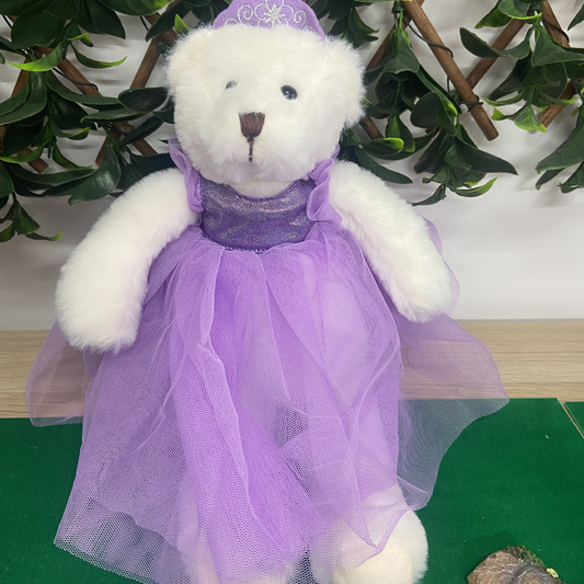 Cuddles the Fairy Ballerina Teddy Bear Purple