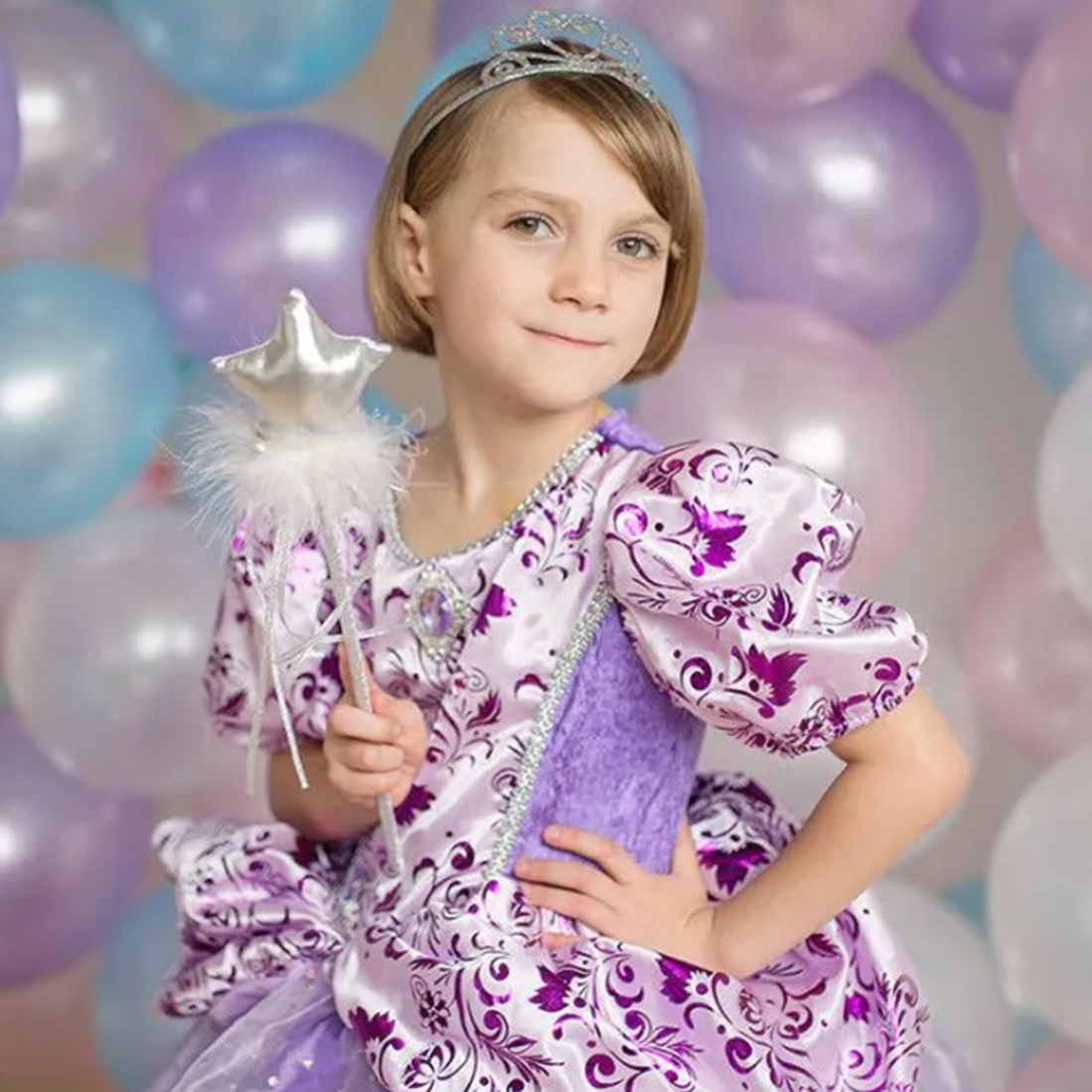 Deluxe Star Wand - Pink Gold Silver