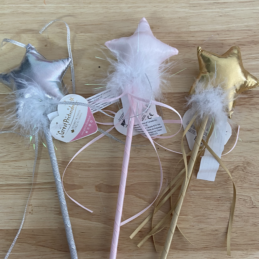 Deluxe Star Wand - Pink Gold Silver