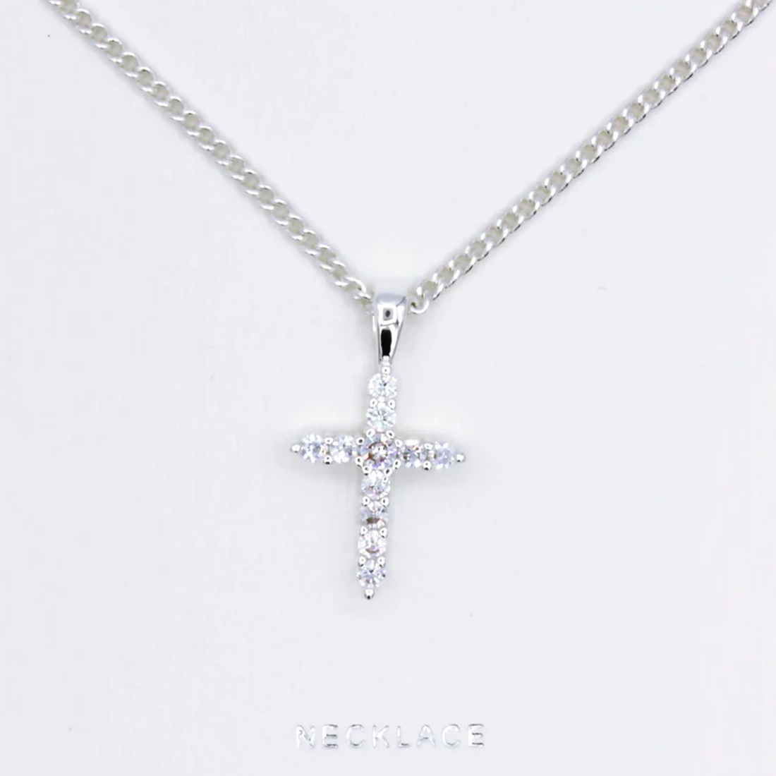 Diamante Cross Necklace