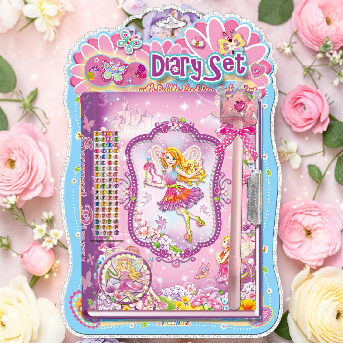 Diary Set with Crown Pen Fairy
