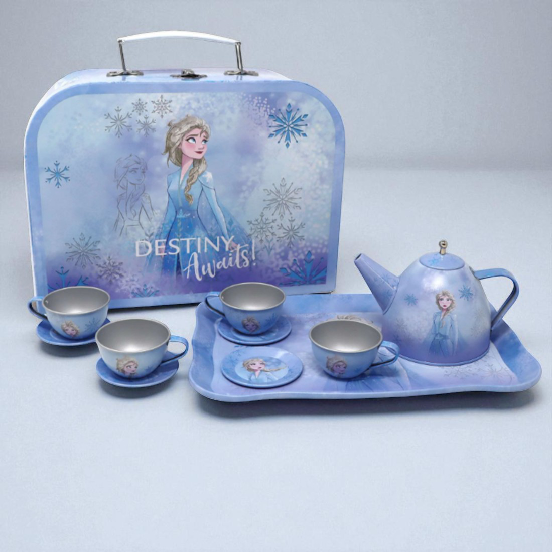 Disney Frozen Destiny Awaits 10 Piece Tea Set in Carry Case