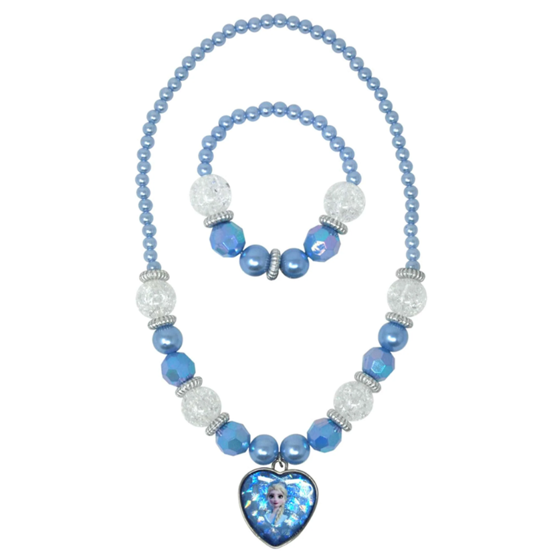 Disney Frozen Elsa Destiny Awaits Necklace and Bracelet Set