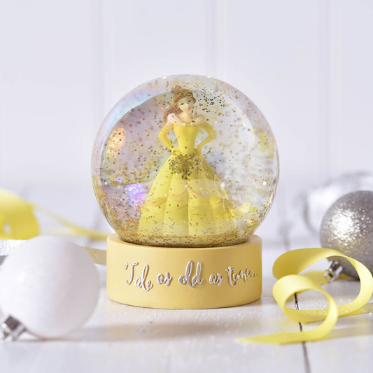 Disney Princess Christmas Snow Globe Belle