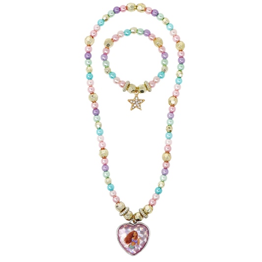 Disney The Little Mermaid Necklace & Bracelet Set