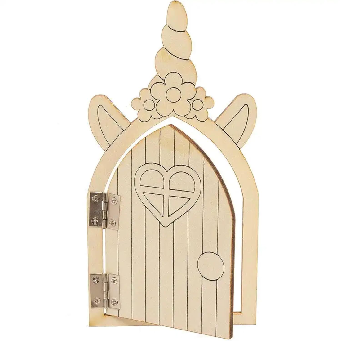 DIY Unicorn Wooden Fairy Door
