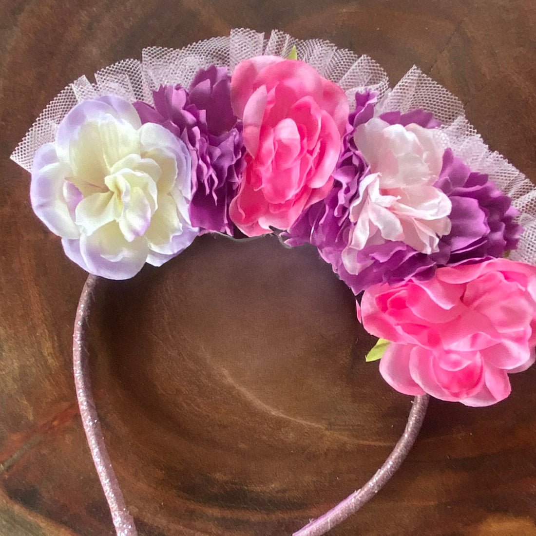 Dreamy Pink Purple Floral Headband
