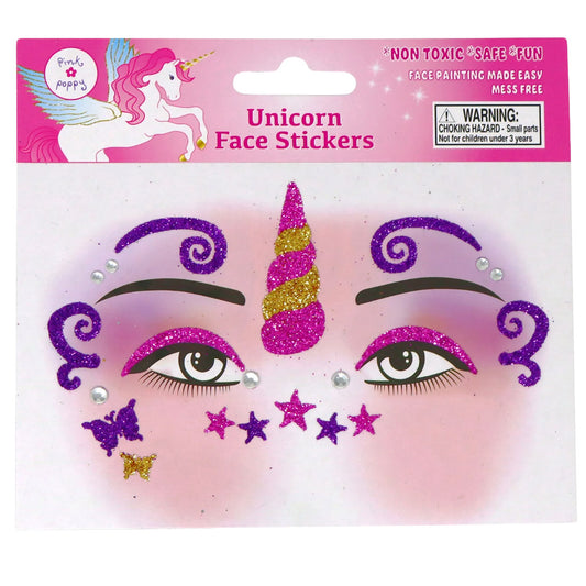 Dreamy Unicorn Sparkling Face Stickers