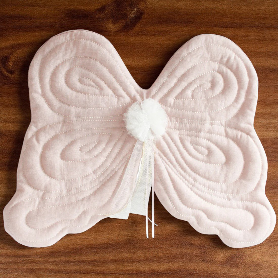 Dress Up Pink Linen Fairy Wings