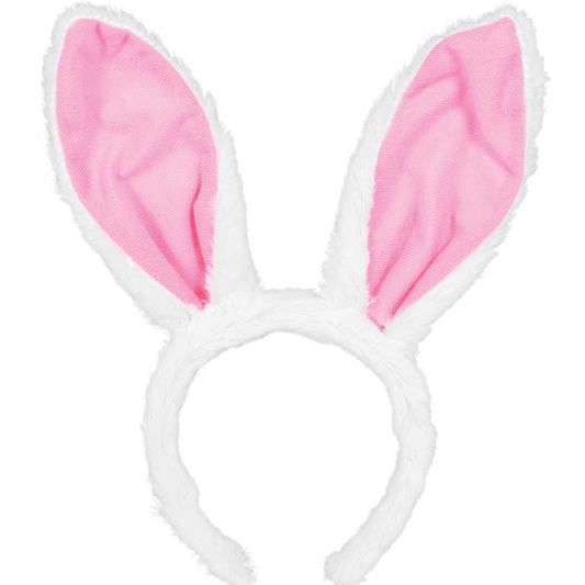 Easter Bunny Pink and White Bunny Ears Headband