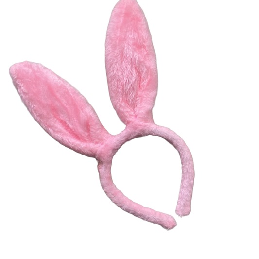 Easter Plush Pink Bunny Ears Headband
